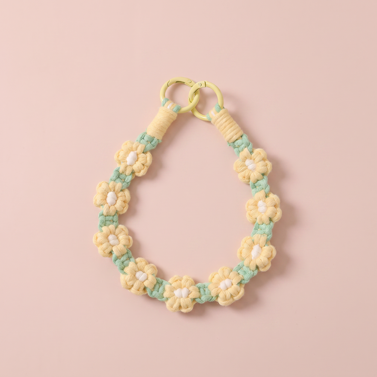 Flower weave strap Charm