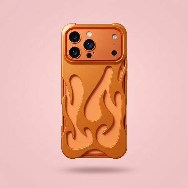 Metallic Orange Swirl Case